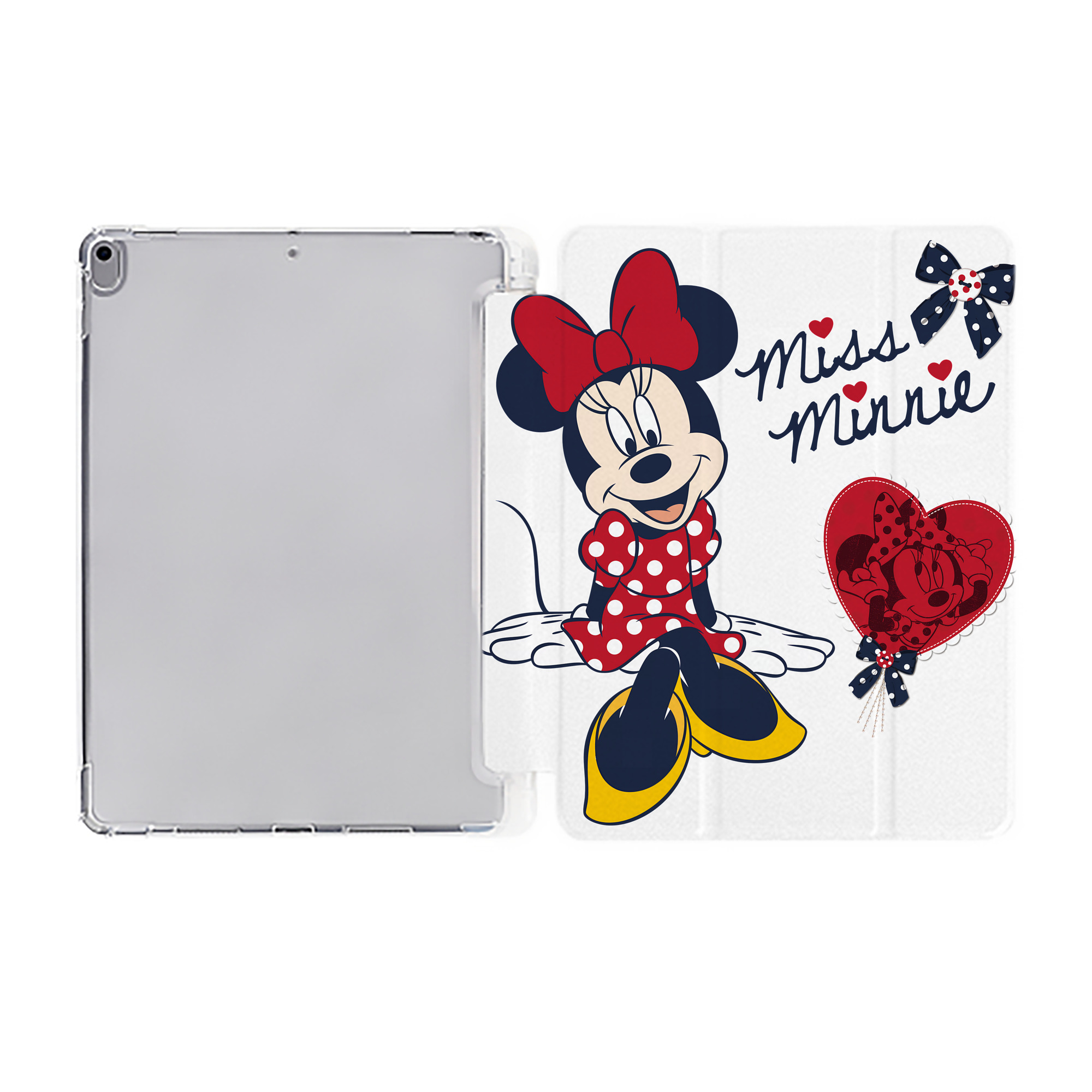 （画像用） ミッキーマウス Mickey Mouse IPad ケース ペン収納付き 三つ折りスタンド PUレザー×シリコン 対応機種9.5/10.5/10.9インチ